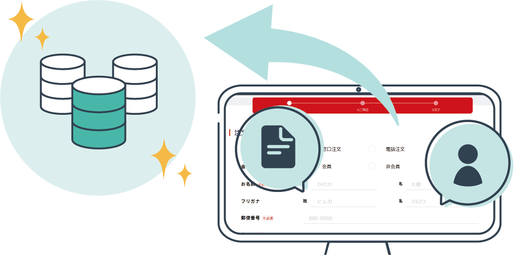 顧客・会員マスタをカンタン更新